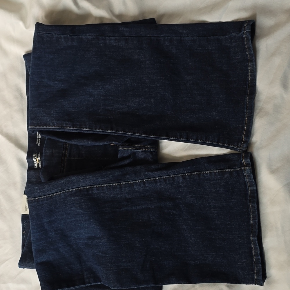 Signature Levi Strauss Shaping Pull-On Bootcut Jeans Denim Levi's 16 NEW Women's - Picture 6 of 11